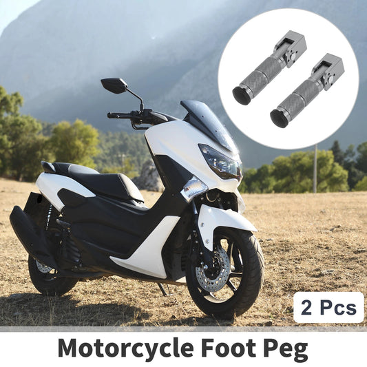 2 x Rear Footpeg Titanium Tone 90 Degree for Motorcycle