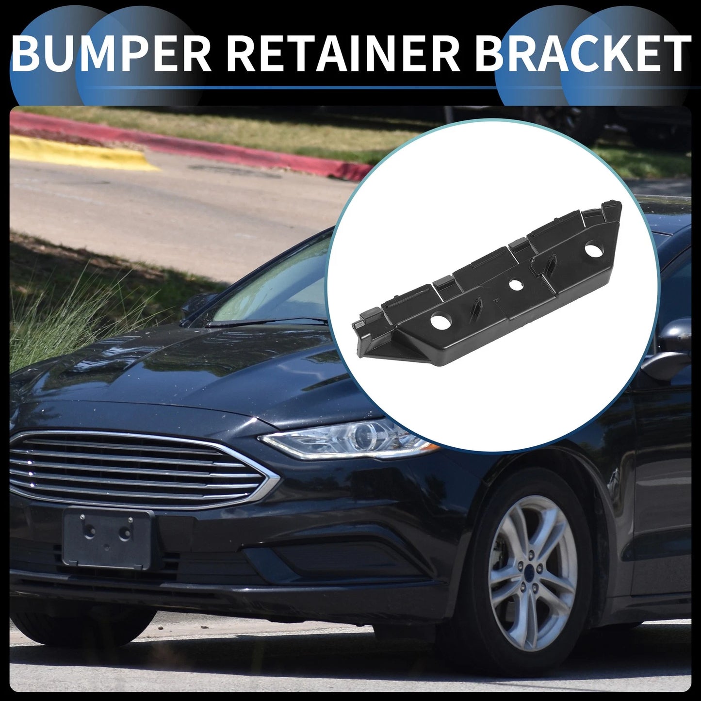Right Front Bumper Retainer Bracket for Ford Fusion (2013-2016)