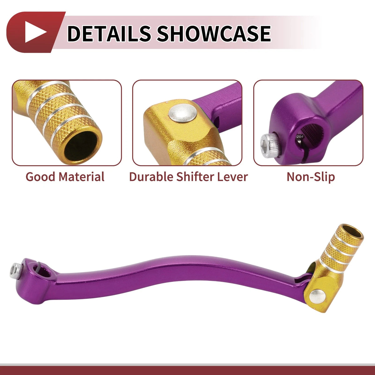 Shifter Lever Purple Gold Tone for Kayo T6