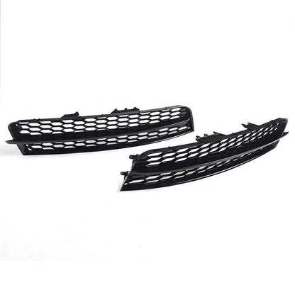 2 x Front Bumper Fog Lamp Light Grille Cover Honeycomb for Audi Q7 (2010-2015)