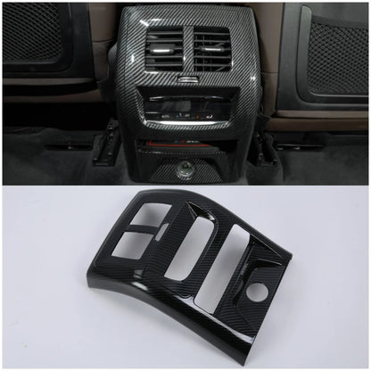 ABS Carbon Fiber Rear Air Vent Outlet Frame Cover Trim for BMW X3 G01 (2018-2021)