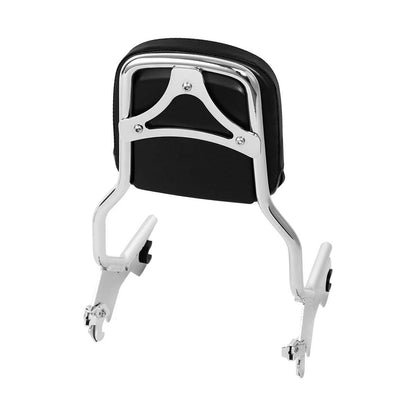 Chrome/Black Sissy Bar Backrest for Harley Softail (2018-2025)