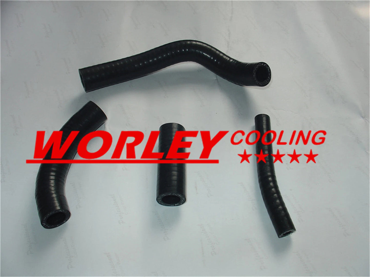 Black Silicone Radiator Hose for Suzuki RM125 (1984-1985)