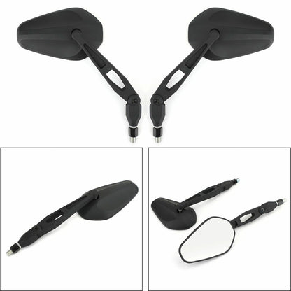 2 x Black Universal Handlebar Mirrors for F3