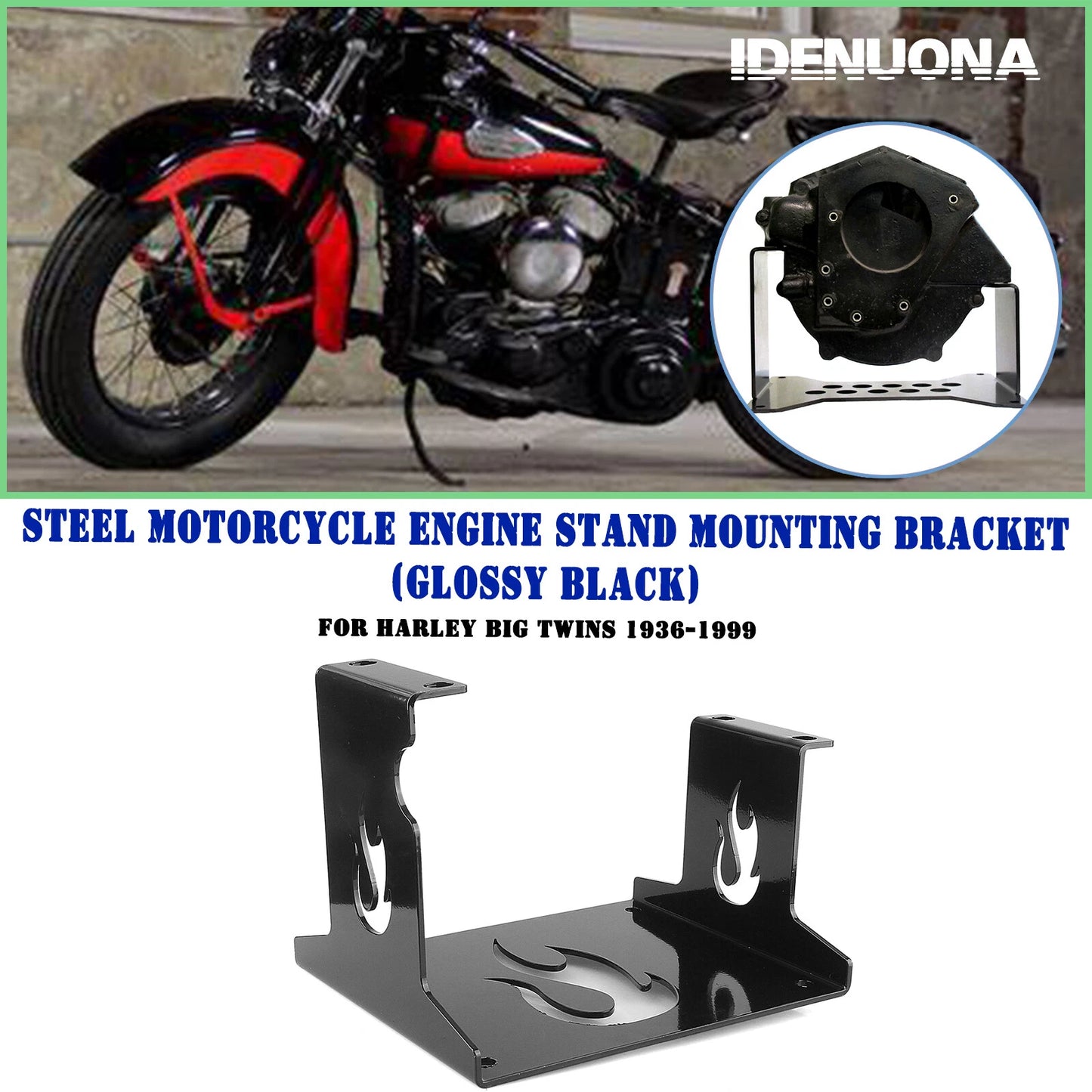 Engine Stand Mount Bracket for Harley Big Twin