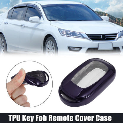 TPU Key Fob Remote Cover Case for Honda Accord Civic (2022) Purple
