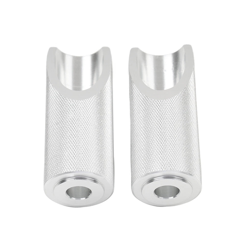 Silver Motorcycle Footpegs for Honda Ruckus Zoomer (2003-2023)