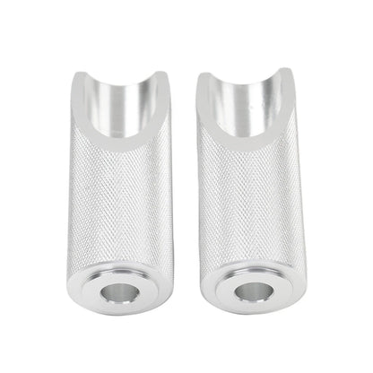 Silver Motorcycle Footpegs for Honda Ruckus Zoomer (2003-2023)