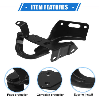 Hood Hinge for Honda HR-V 2016-2018 - Durable Metal Black Left Side