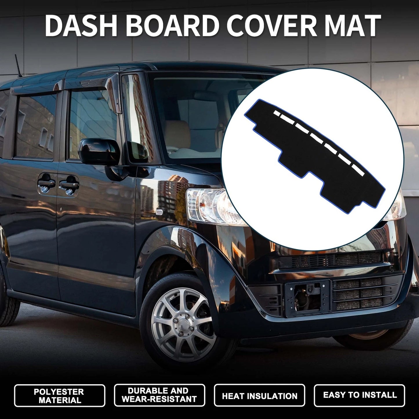 Dashboard Cover Mat for Honda N-VAN JJ1 JJ2 Sun Protector (2018-2023)