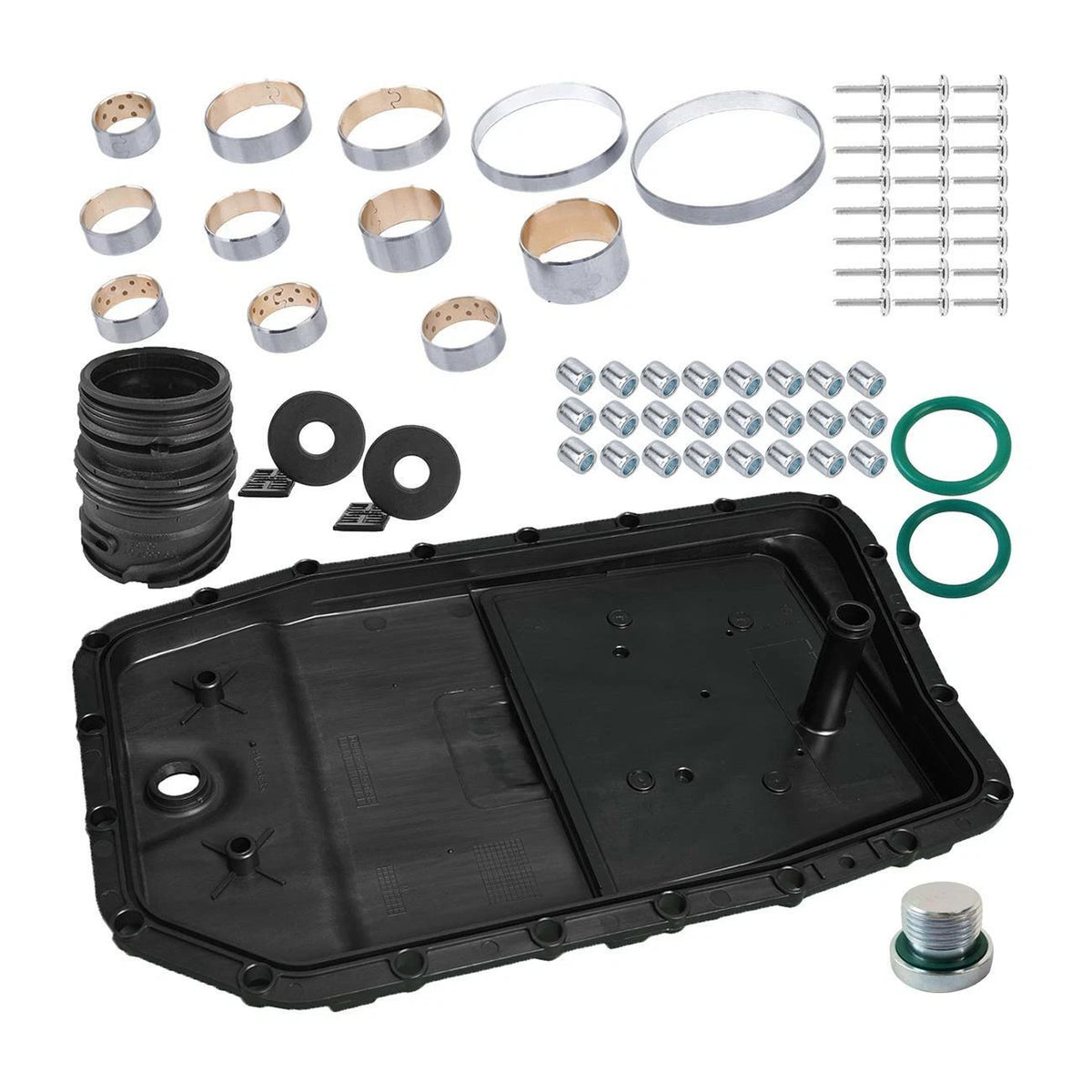 Transmission Oil Pan & Repair Kit for BMW - Includes Sealing Sleeve & Drain Plug