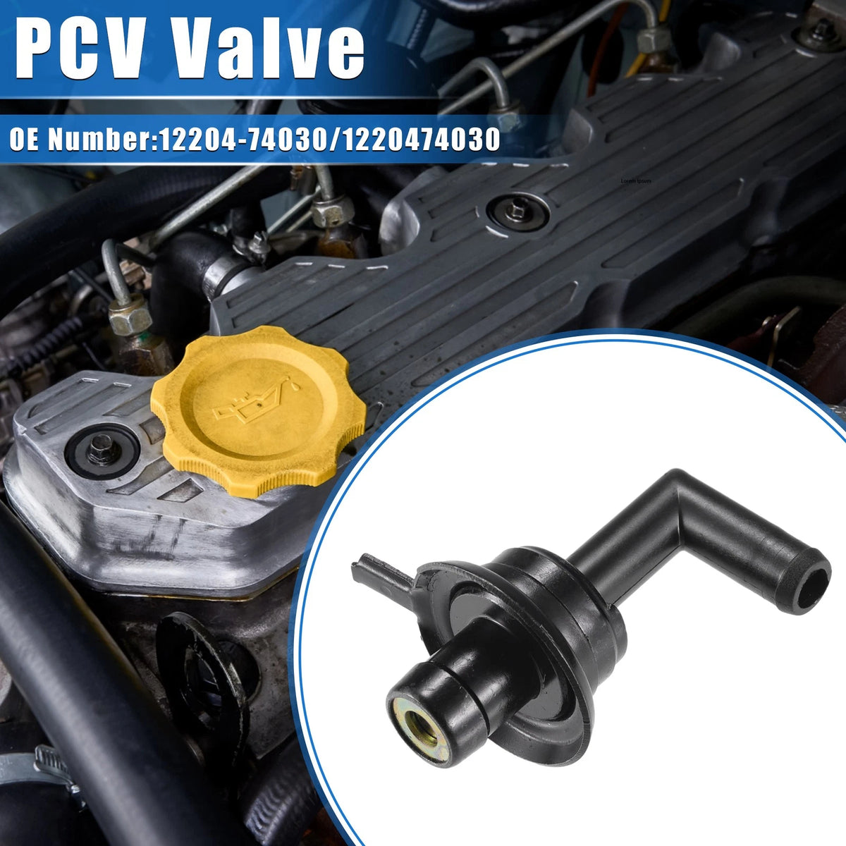 PCV Valve for Toyota Camry, RAV4 (1997-2001) - Compatible Replacement Parts
