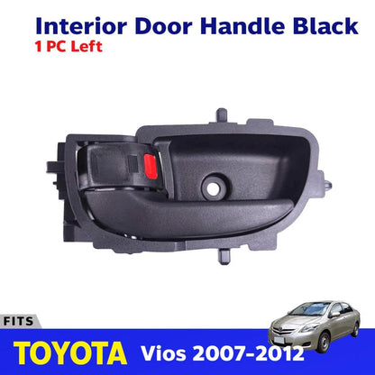 Interior Inside Door Handle Black LH Fits Toyota Vios Yaris 4D Sedan 2007-12 D06