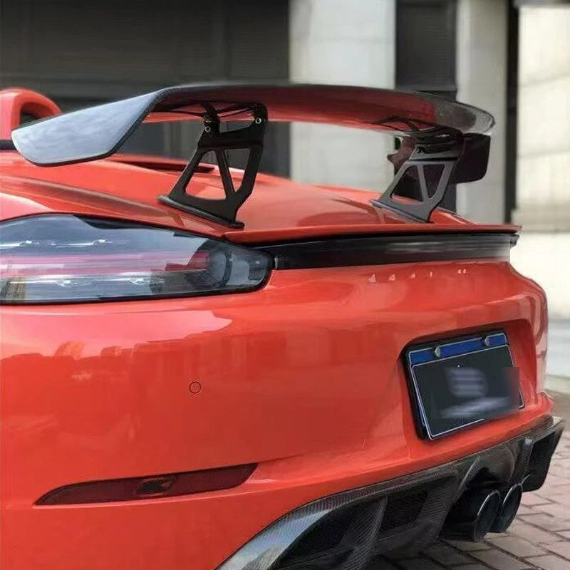Carbon Fiber Rear Trunk Spoiler Wing for Porsche 718 Cayman GT4 2019-2023