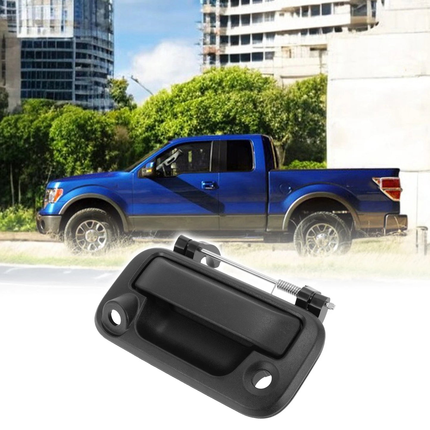 Black Tailgate Handle Bezel with Key Hole for Ford F-150 F-250 F-350 (2004-2008)