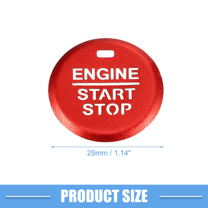 Engine Start Stop Ignition Button Cover for Ford Mustang (2015-2021) Red