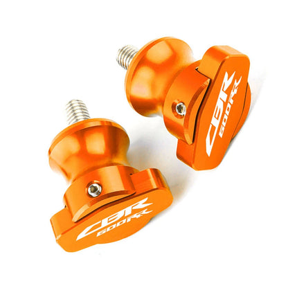 2 x Swingarm Sliders Spools for Honda CBR600RR (2003-2017) - Orange