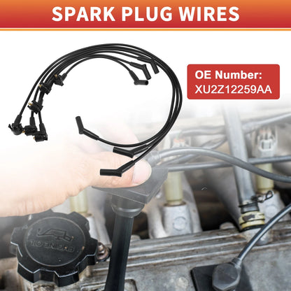 6 x Spark Plug Wire Ignition Coil Cables for Ford Mustang (2005-2014)