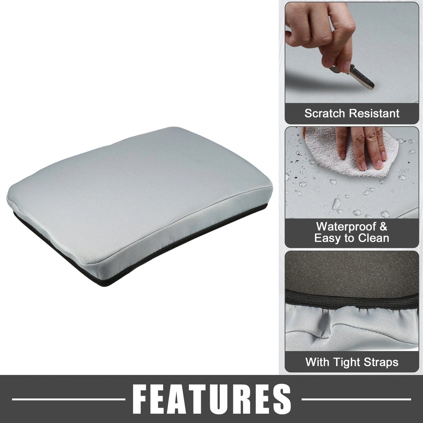 Center Console Armrest Cover for Mazda CX30 (2020-2023) Gray