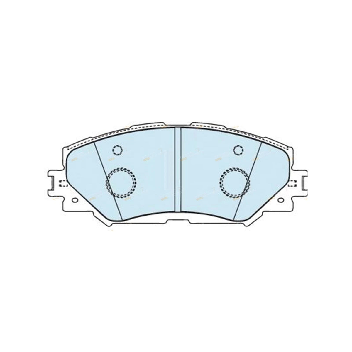 Pad / 4WD / Front Disc Brake Pad Set for Toyota Rukus AZE151R (2010–2016)