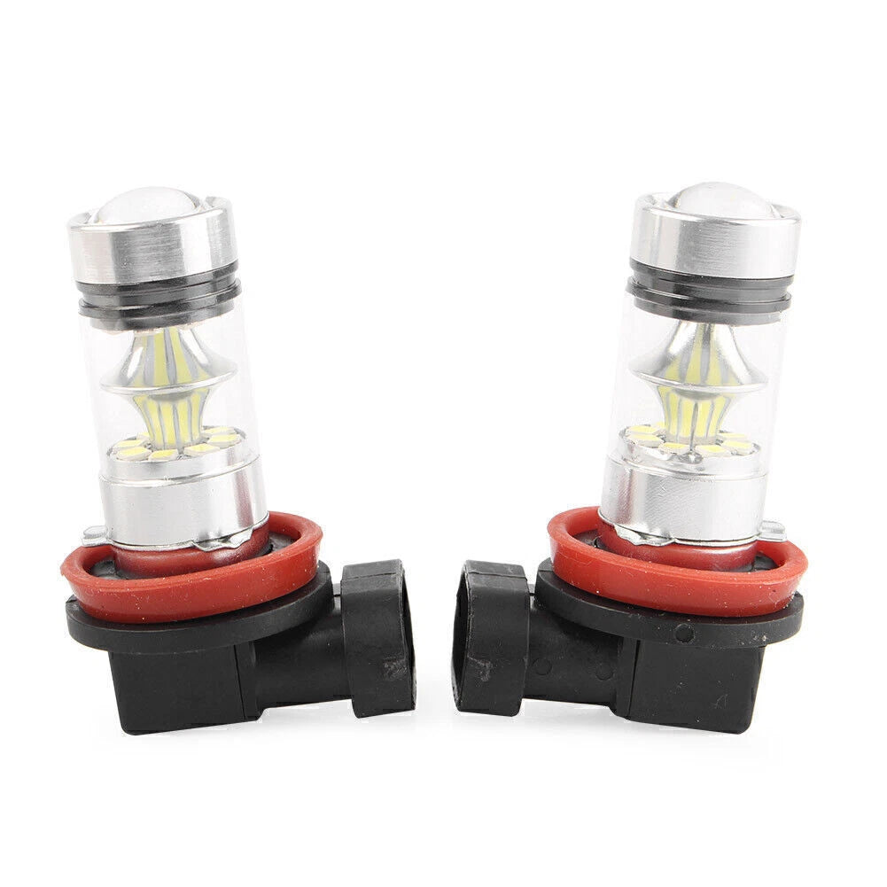 2 x H8 / H11 6000K 100W LED Fog Driving Light Bulbs for Make & Model
