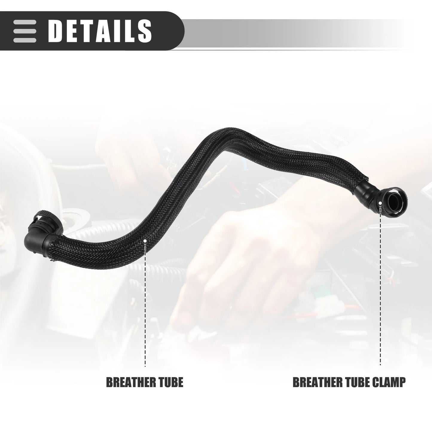 Crankcase Vent Hose Tube PCV Valve for Mini Cooper (2007-2012)