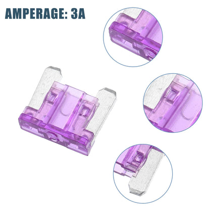 30 Pcs Mini Blade Style Fuses 3A for Automotive