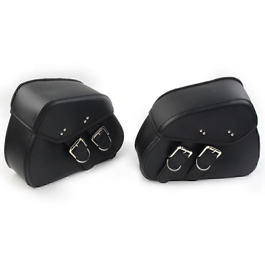 PU Leather Saddle Bags for Harley Sportster Dyna Motorcycle