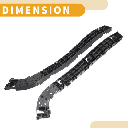 Rear Bumper Support Bracket 1 Pair for Honda CR-V (2007-2011) Black