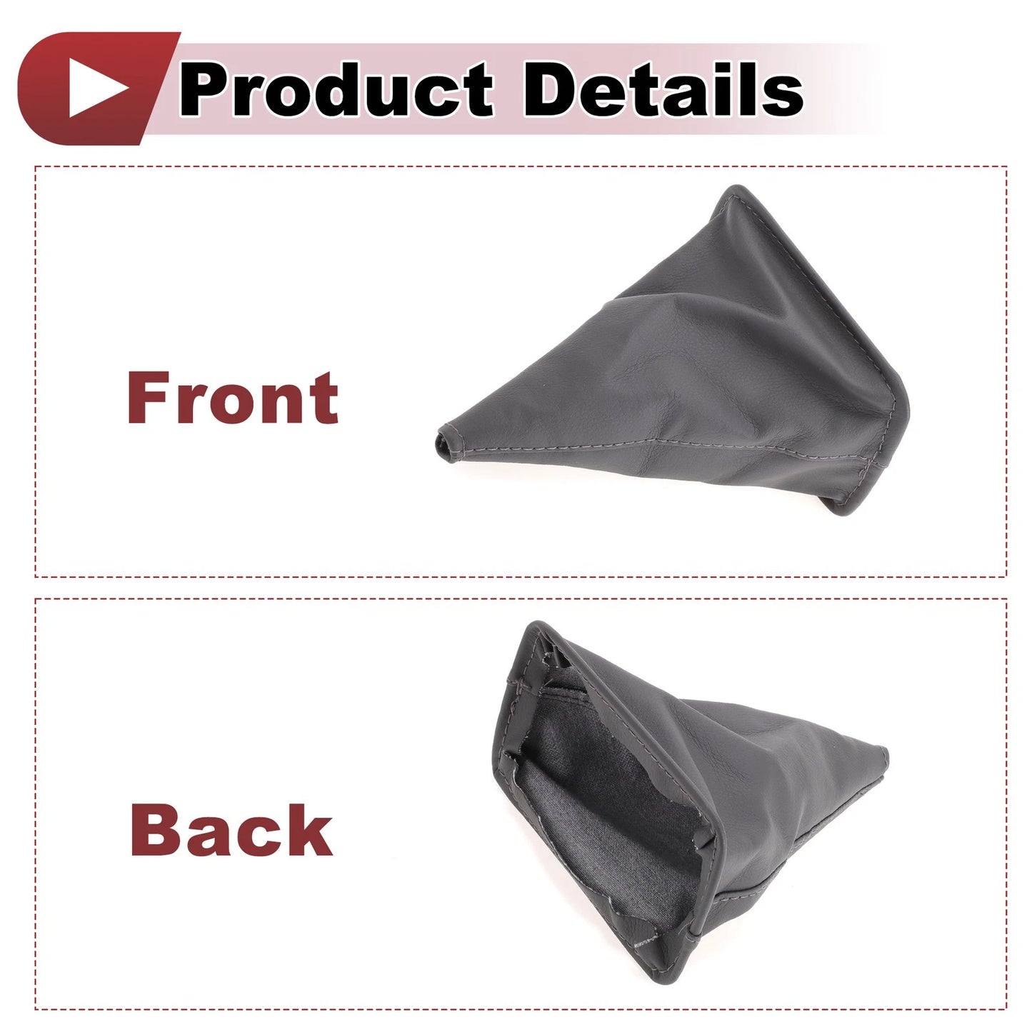 1 Pc Gear Shift Gaiter for Toyota Corolla (2001-2013) Grey Faux Leather