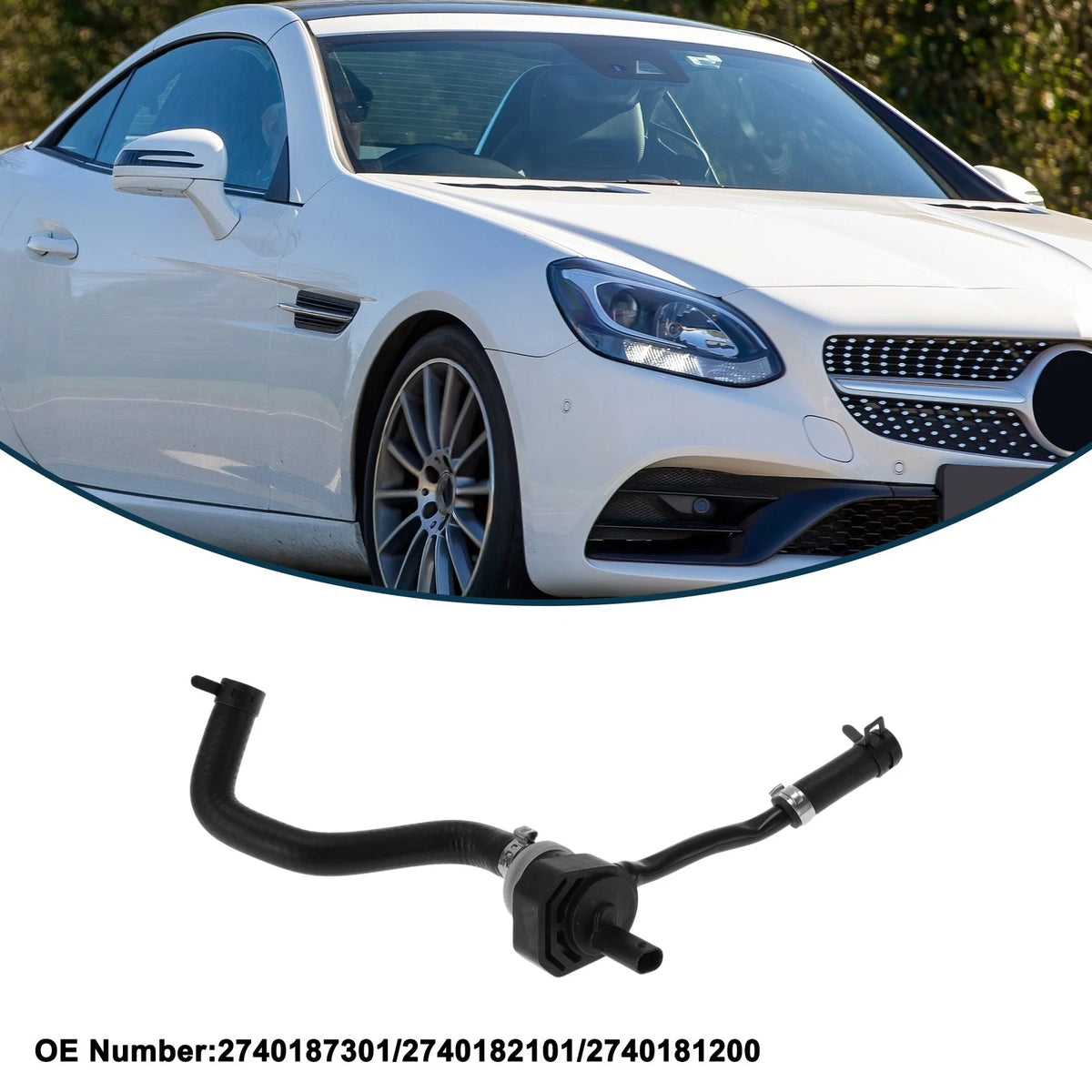 Radiator Hose for Mercedes-Benz CLS 2012-2017 Rubber Hose 2 x 2740187301