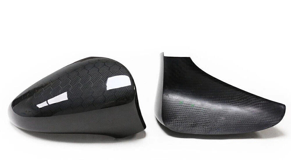 2 x Honeycomb Carbon Black Side Mirror Covers for Lexus IS200t IS250 IS350 (13-19)