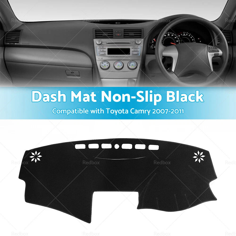 Non-Slip Dash Mat for Toyota Camry (2007-2011) Black Dashboard Cover