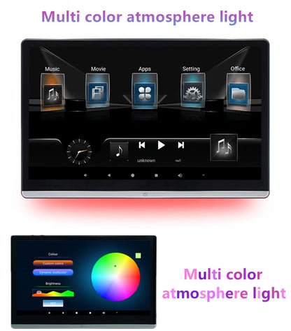 14" 1080P Rotatable Headrest TV Monitor for Car - 4GB + 64GB Tablet