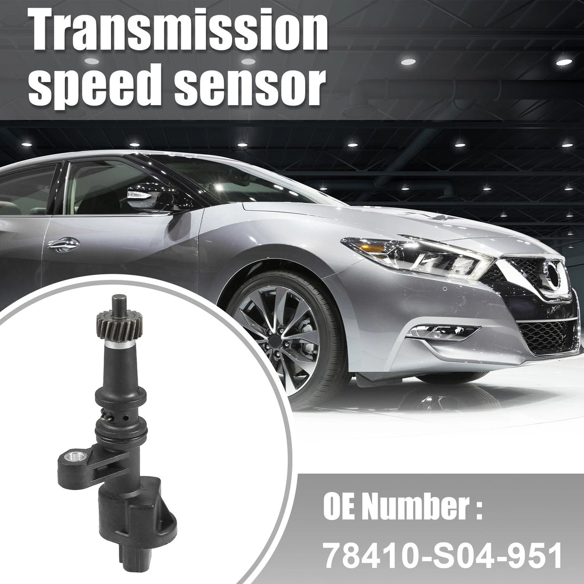 Transmission Speed Sensor for Honda Civic (2001-2005) 3 Pins Black 1 x Pcs