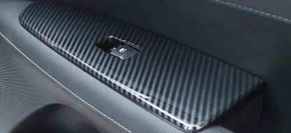Carbon Fiber Window Lift Panel Armrest Lid Cover Trim for Kia Forte K3 (2019-2021)