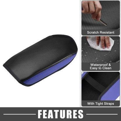 Center Console Cover for Mitsubishi Outlander Carbon Fiber Black Blue