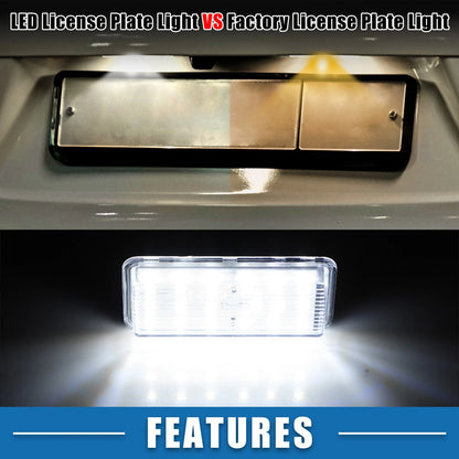 White LED License Plate Lights for Toyota Land Cruiser (2008-2021)