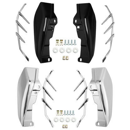 Chrome/Black Mid-Frame Air Deflector Trim for Harley Touring Trike (2009-2023)