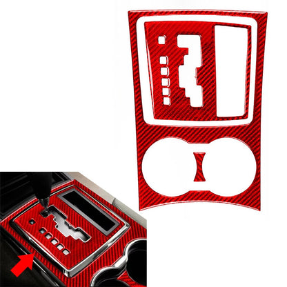 Red Gear Shift Panel Cover Trim for Chrysler 300, Dodge Charger (2008-2010)