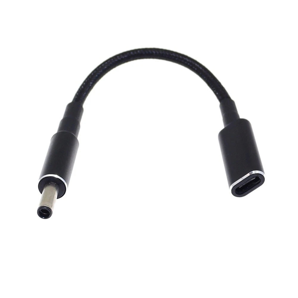 100W PD Charger Cable Type C Female to 4.5mm 3.0mm for Dell Inspiron Latitude