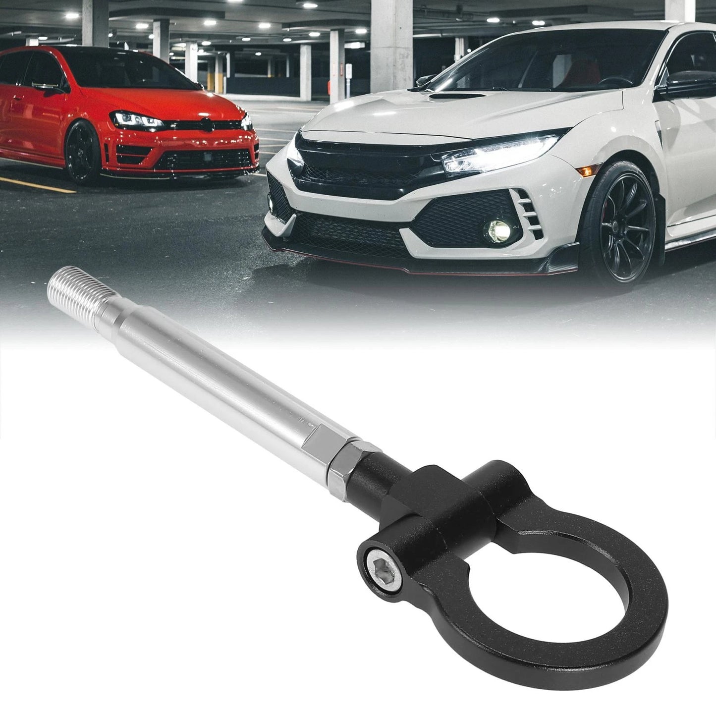 Black Front Bumper Tow Hook Screw for Subaru Impreza WRX BRZ (2015-2021)