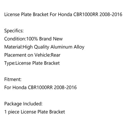 License Plate Holder for Honda CBR1000RR (2008-2016)