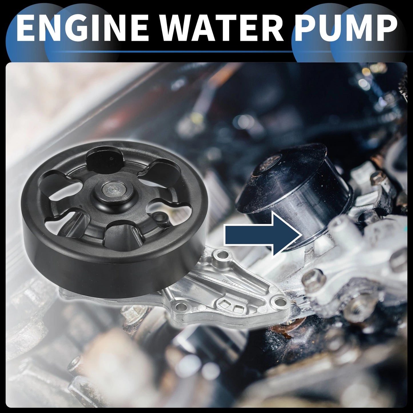 Water Pump with Rubber Ring for Honda CR-V (2002-2006)