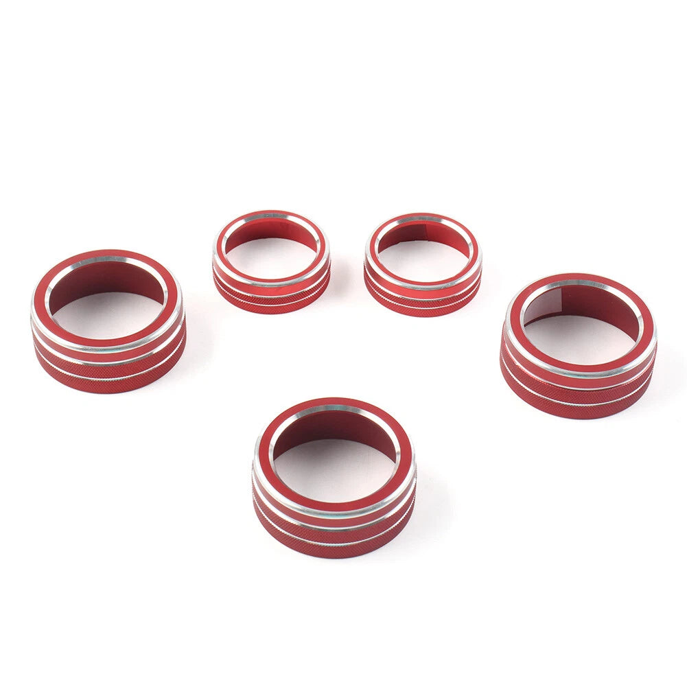 Control Switch Knob Ring Cover Trim for Honda Accord 2018-2022 Red
