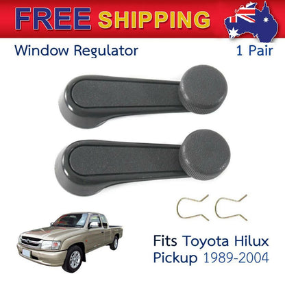 Pair Window Crank Handle Fits Toyota Hilux Tacoma T100 Ute Pickup Truck 1989-04