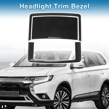 Car Front Row Headlight Trim Bezel for Mitsubishi Outlander (2022-2024)
