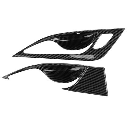 Carbon Fiber ABS Inner Door Handle Bowl Cover for Cadillac CT4 (2020-2023)