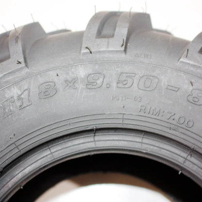 4PLY 18 x 9.50-8 Rear Chunky Tire for ATV Quad Dirt Bike