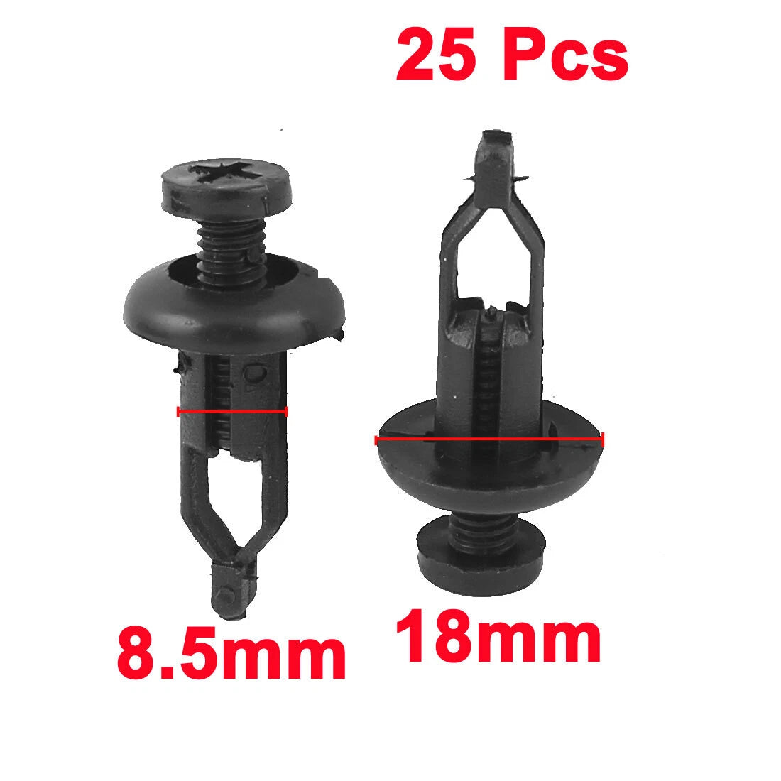 25 x Plastic Rivet Fastener Clips for Toyota Bumper & Mudguard